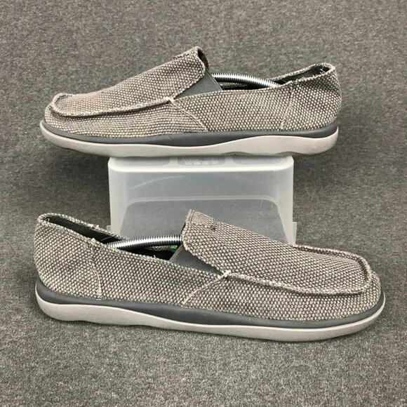 NWOT Sanuk Vagabond Tripper Sidewalk Surfer Gray Slip-On Men’s 12 Canvas Shoes - Picture 2 of 5